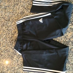 Youth Black Adidas athletic pants, Medium 10/12